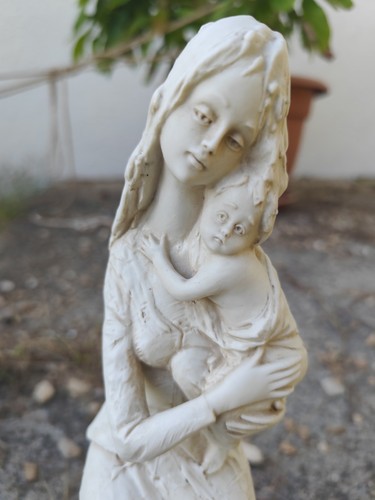 Statuina madonna con bambino - con,
