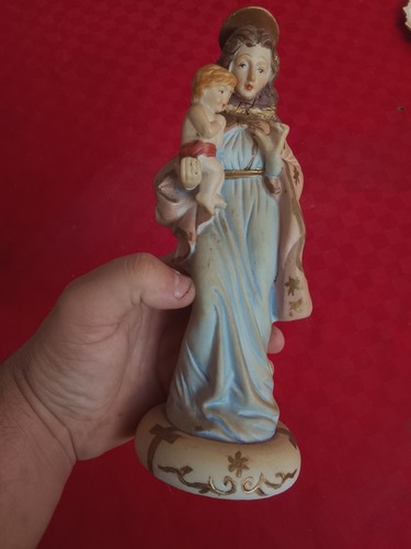 Statuina madonna con bambino - statuina,