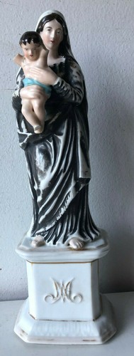 Antica madonna col bambino - madonna,