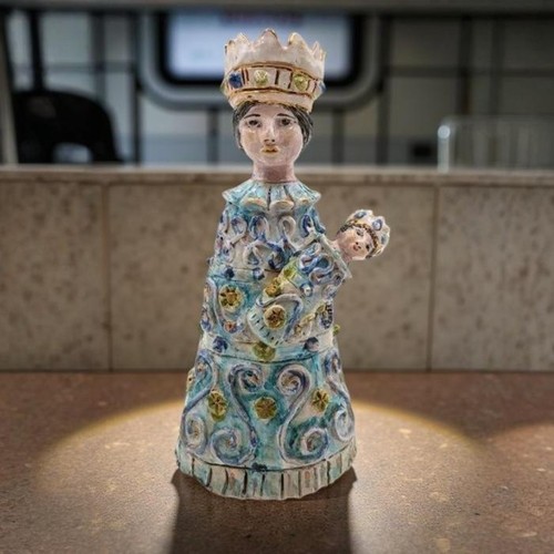 Scultura madonna con bambino - scultura,,